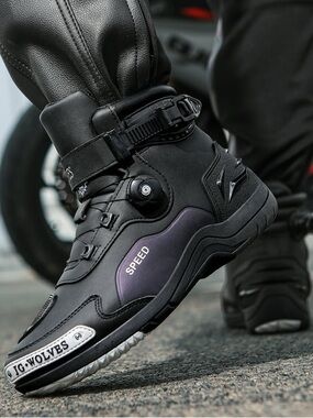 JG WOLVES Motorcycle Riding Boots Off-road Non-Slip Biker Shoes Size 42 US 8